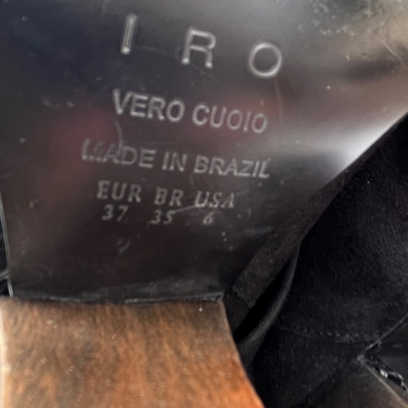 IRO Suede Peep Toe Booties Wrap Strap - Picture 14 of 16